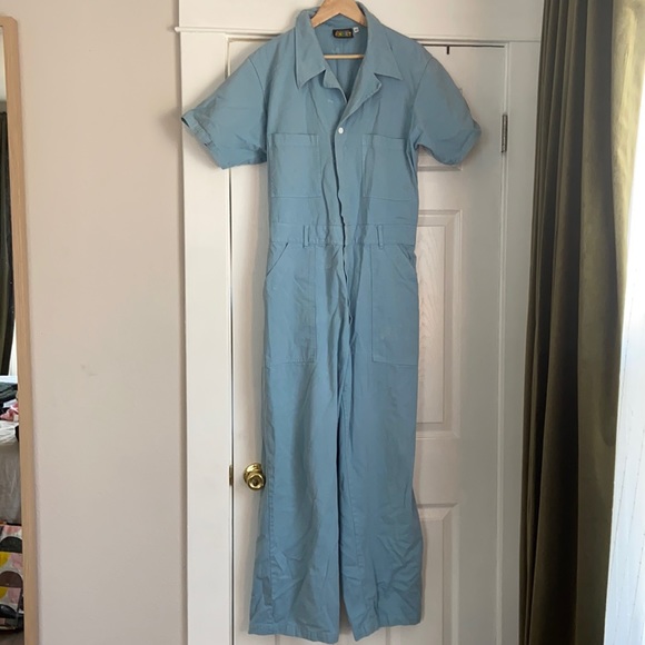 Big Bud Press Pants - Big Bud Press light blue jumpsuit